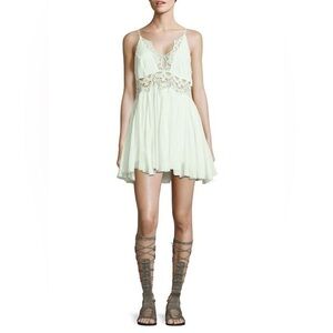 Free people mint color dress size Small